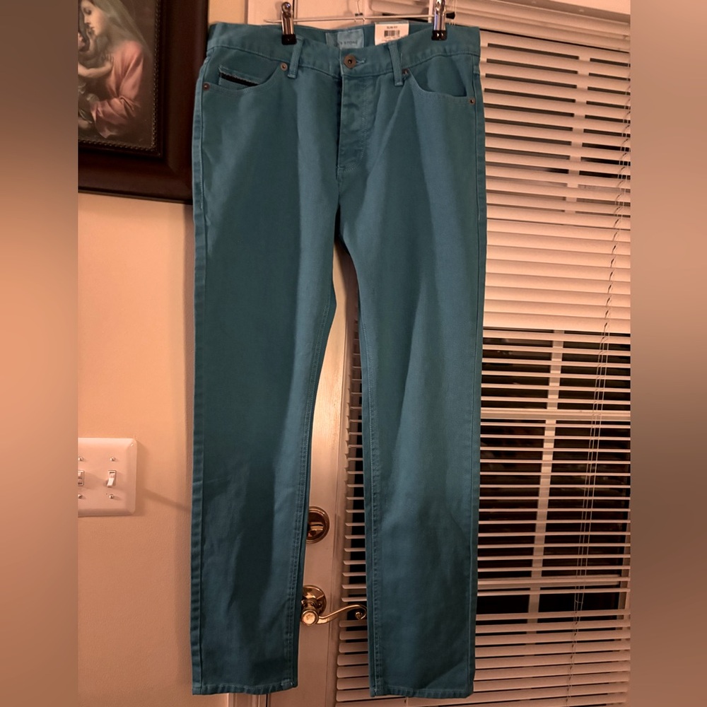 Sun and Stone NWT Size 31 Slim Fit Teal Jeans